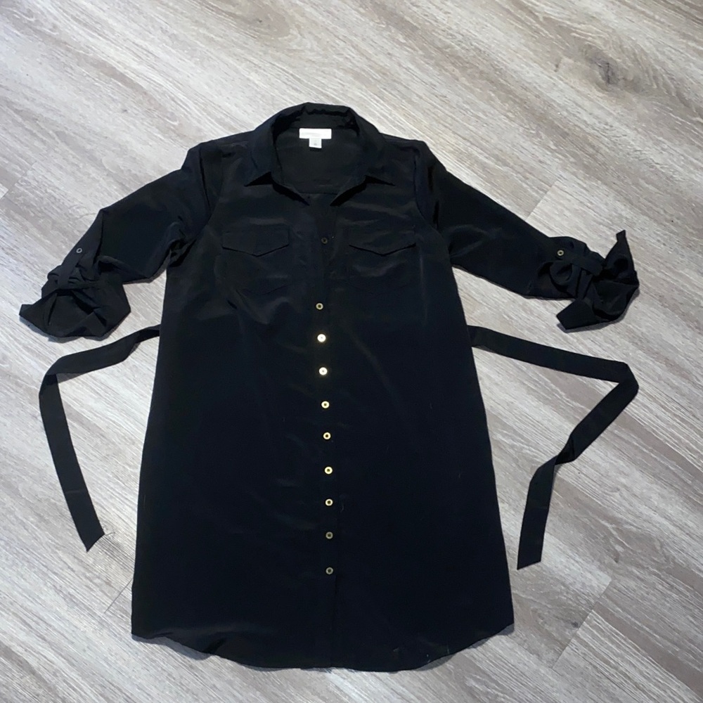 Motherhood Black Quarter Sleeve Dress